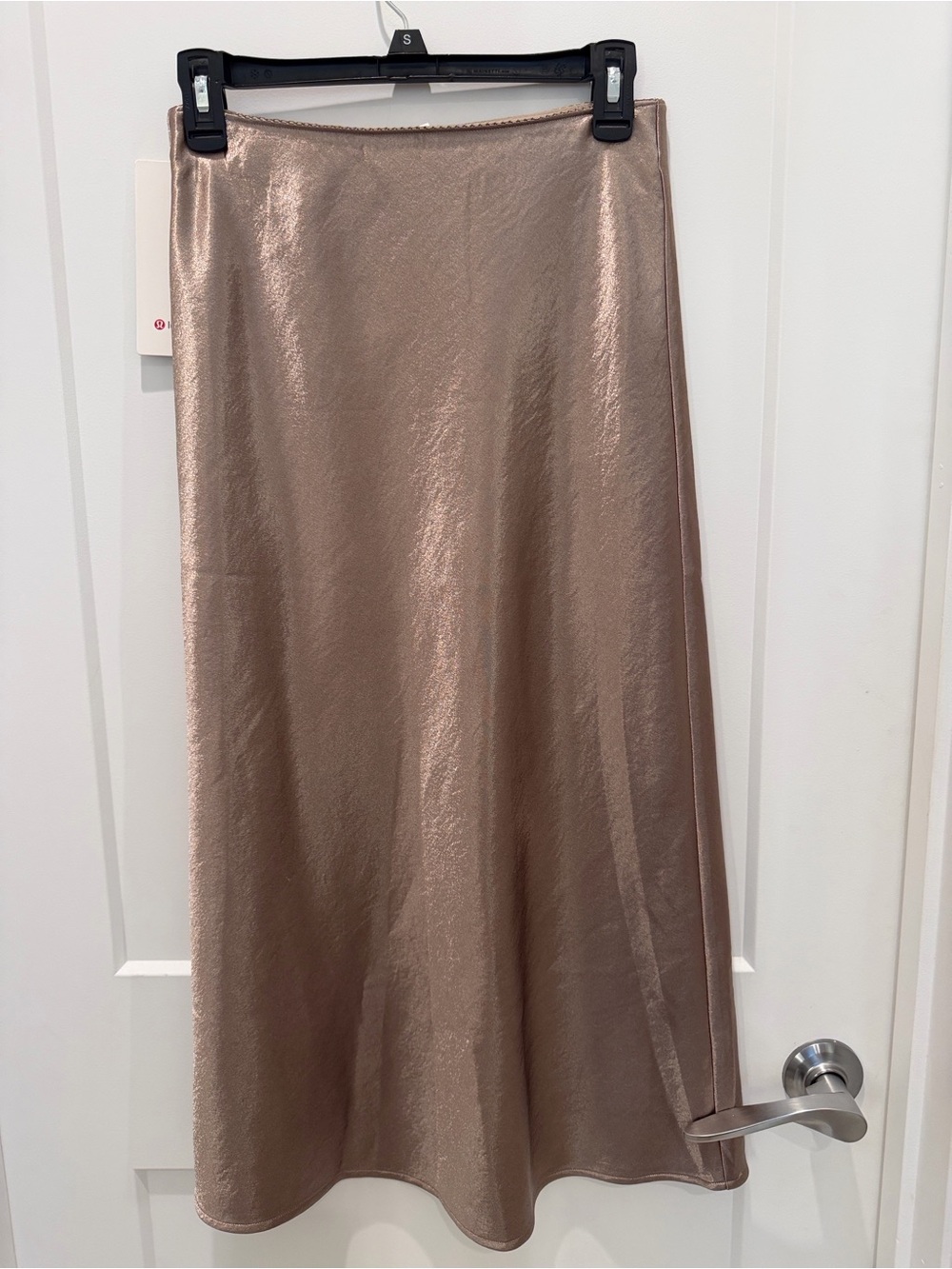 lululemon athletica Shimmery Gold metallic Maxi Skirt